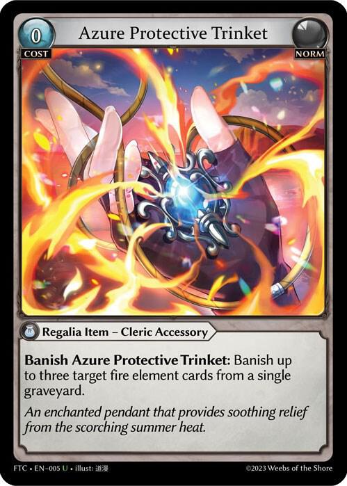 Azure Protective Trinket 005 (Fractured Crown)  - Parallel Foil