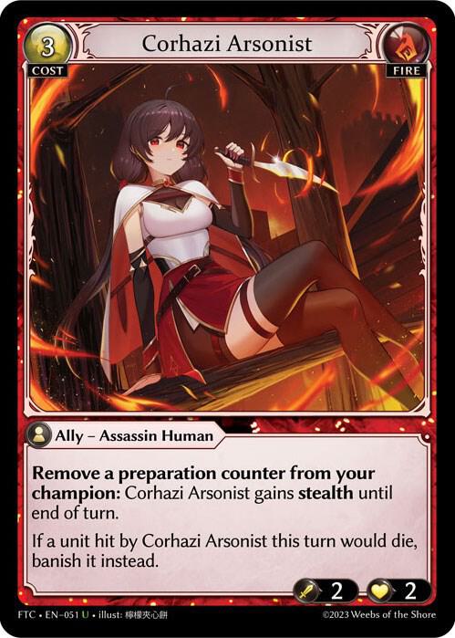 Corhazi Arsonist 051 (Fractured Crown)  - Parallel Foil