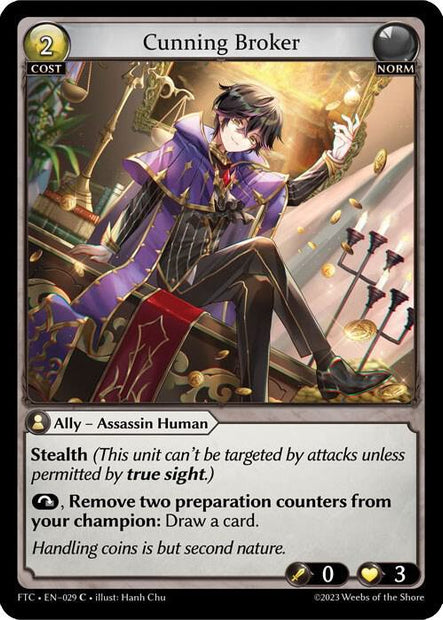 Cunning Broker 029 (Fractured Crown)  - Parallel Foil