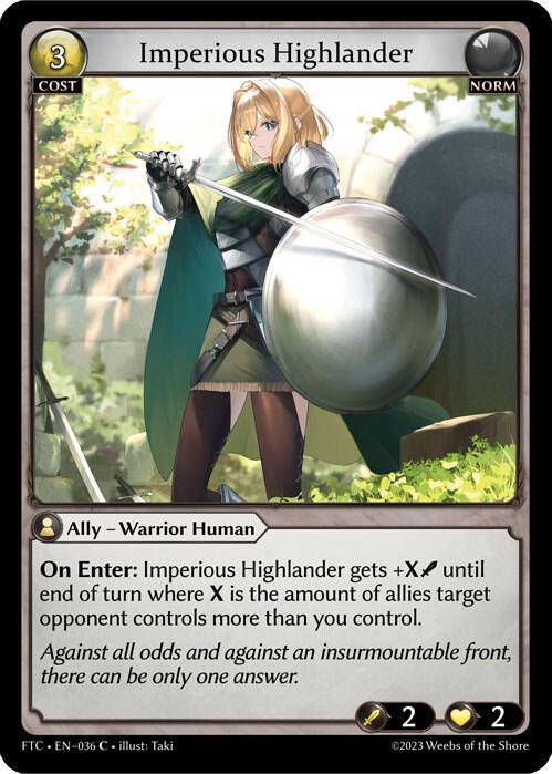 Imperious Highlander 036 (Fractured Crown)  - Parallel Foil