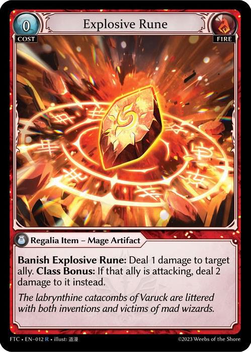 Explosive Rune 012 (Fractured Crown)  - Parallel Foil