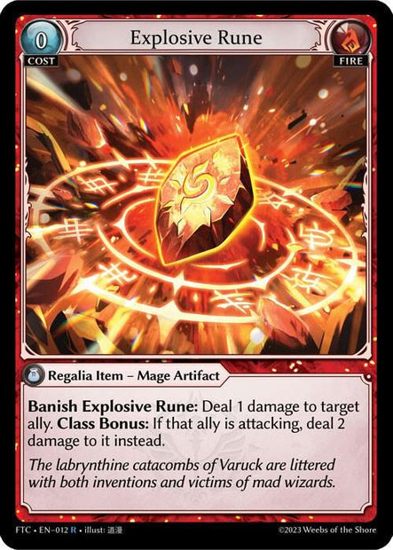 Explosive Rune 012 (Fractured Crown)  - Parallel Foil