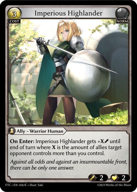 Imperious Highlander (Fractured Crown)  - Foil