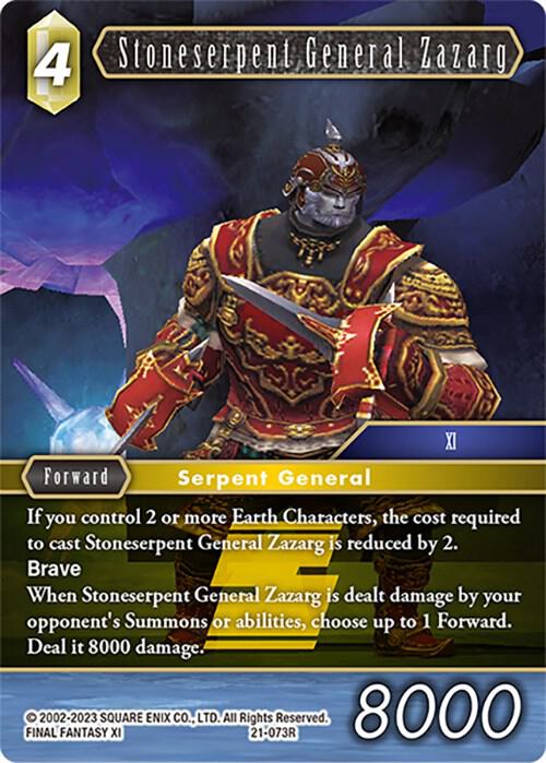 Stoneserpent General Zazarg 21-073R (Beyond Destiny)  - Foil