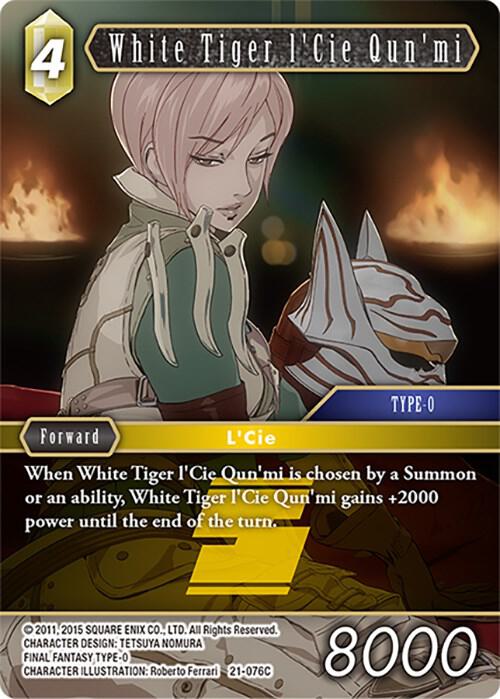 White Tiger lCie Qunmi 21-076C (Beyond Destiny)  - Foil