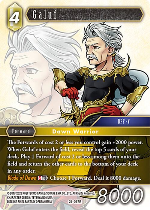 Galuf 21-067R (Beyond Destiny)  - Foil