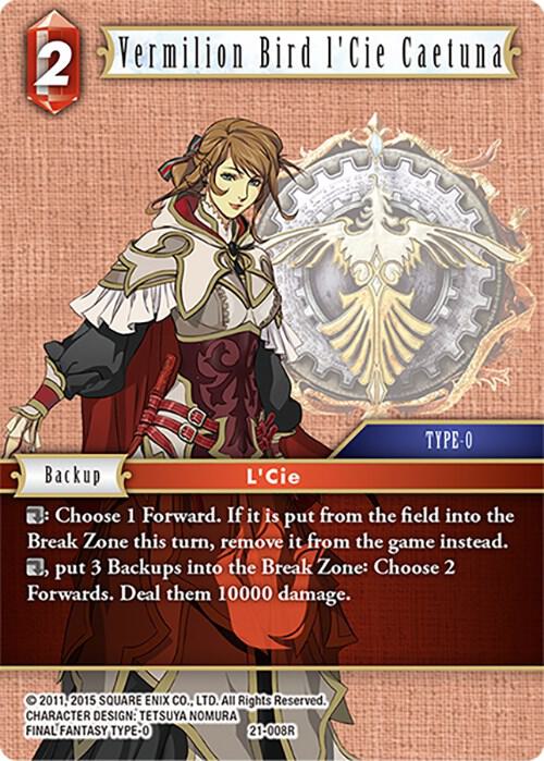 Vermilion Bird lCie Caetuna 21-008R (Beyond Destiny)  - Foil