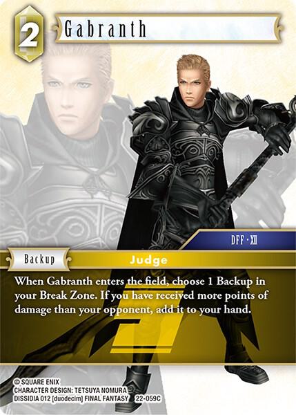 Gabranth 22-059C (Hidden Hope)  - Foil