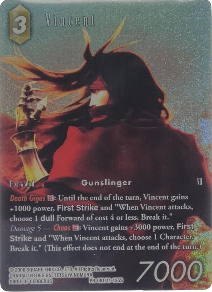 Vincent PR 081 11 135S PR-081/11-135S (FF: Promo Cards)  - Foil