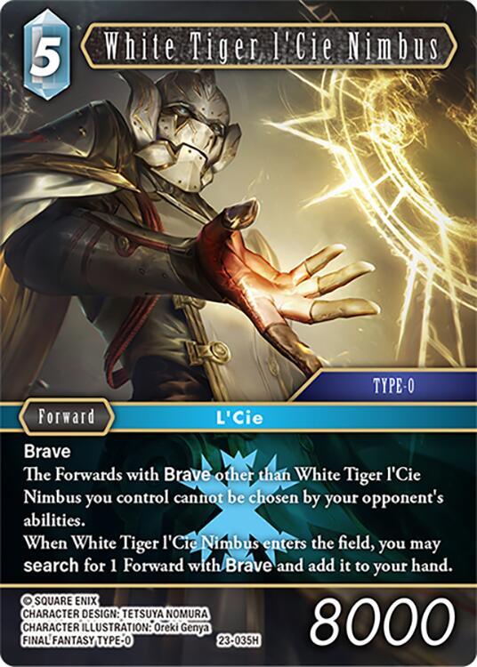 White Tiger lCie Nimbus 23-035H (Hidden Trials) 