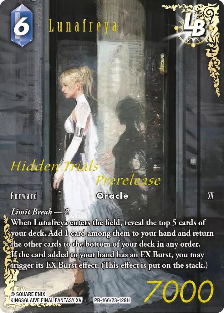 Lunafreya - Prerelease Promo PR-166/23-129H (Hidden Trials)  - Foil