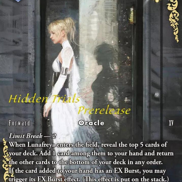 Lunafreya - Prerelease Promo PR-166/23-129H (Hidden Trials)  - Foil