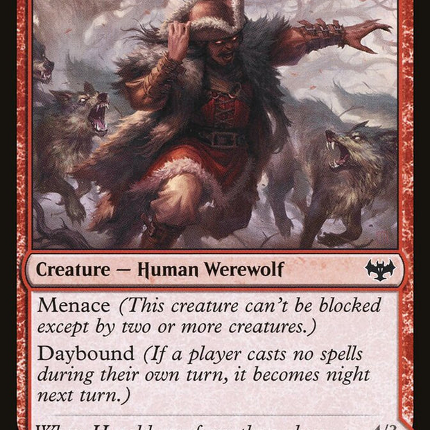 Fearful Villager // Fearsome Werewolf 157/277 (Innistrad: Crimson Vow) 