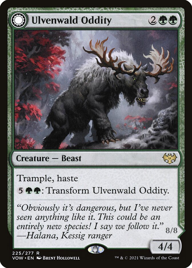 Ulvenwald Oddity // Ulvenwald Behemoth 225/277 (Innistrad: Crimson Vow)  - Foil