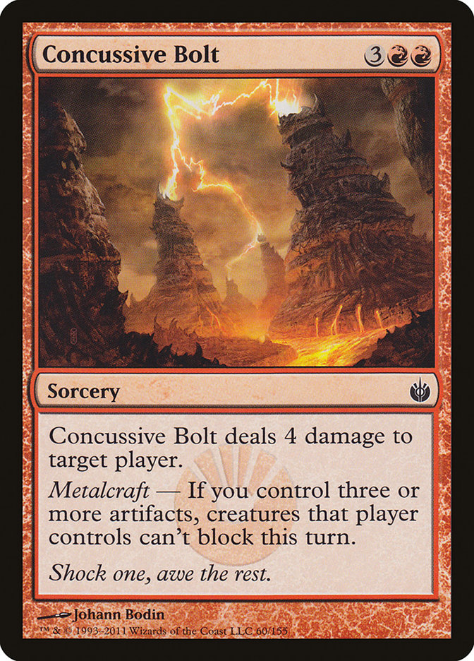 Concussive Bolt 60 (Mirrodin Besieged)  - Foil