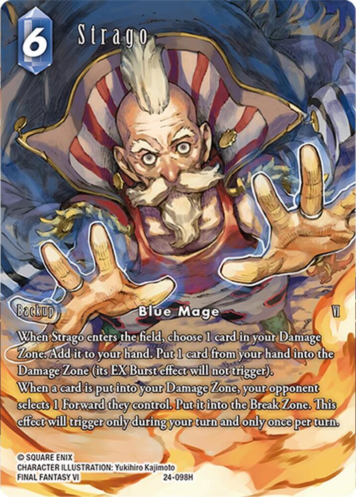 Strago Full Art 24-098H (Hidden Legends)  - Foil