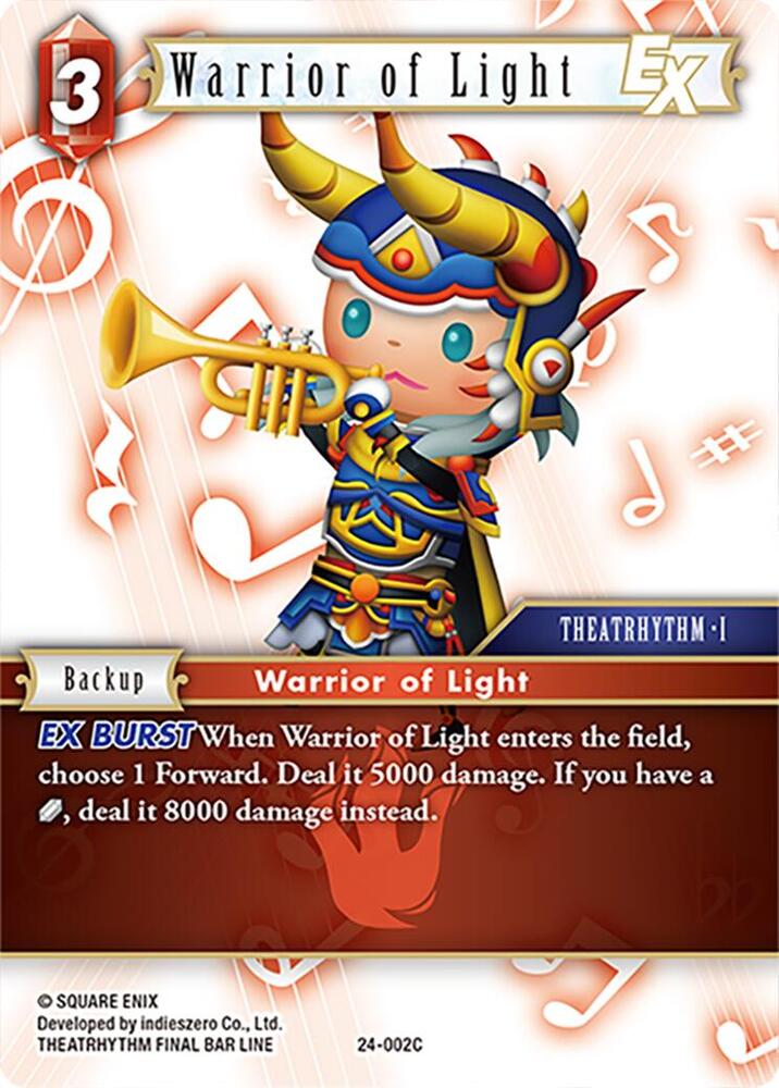 Warrior of Light ex 24-002C (Hidden Legends)  - Foil