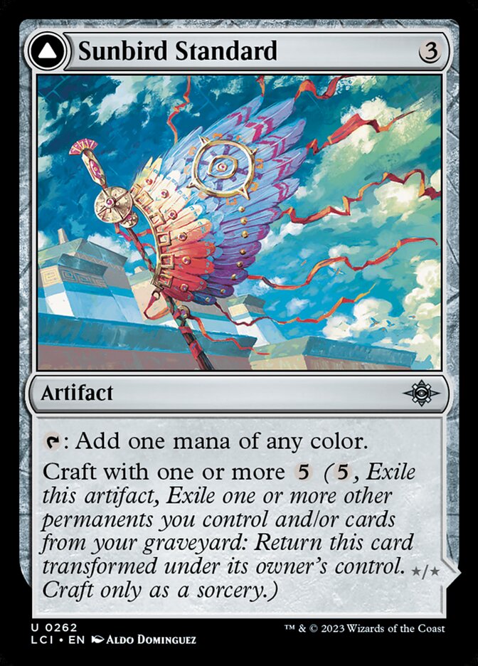 Sunbird Standard // Sunbird Effigy 262/291 (The Lost Caverns of Ixalan) 
