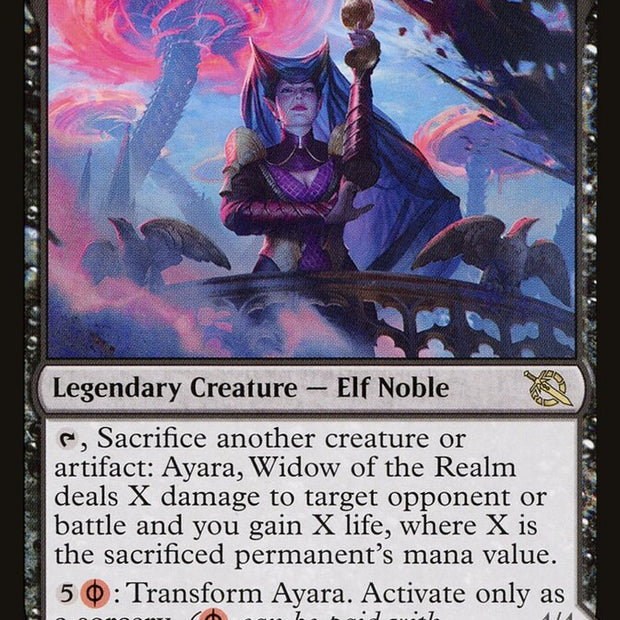 Ayara, Widow of the Realm // Ayara, Furnace Queen 90 (March of the Machine) 
