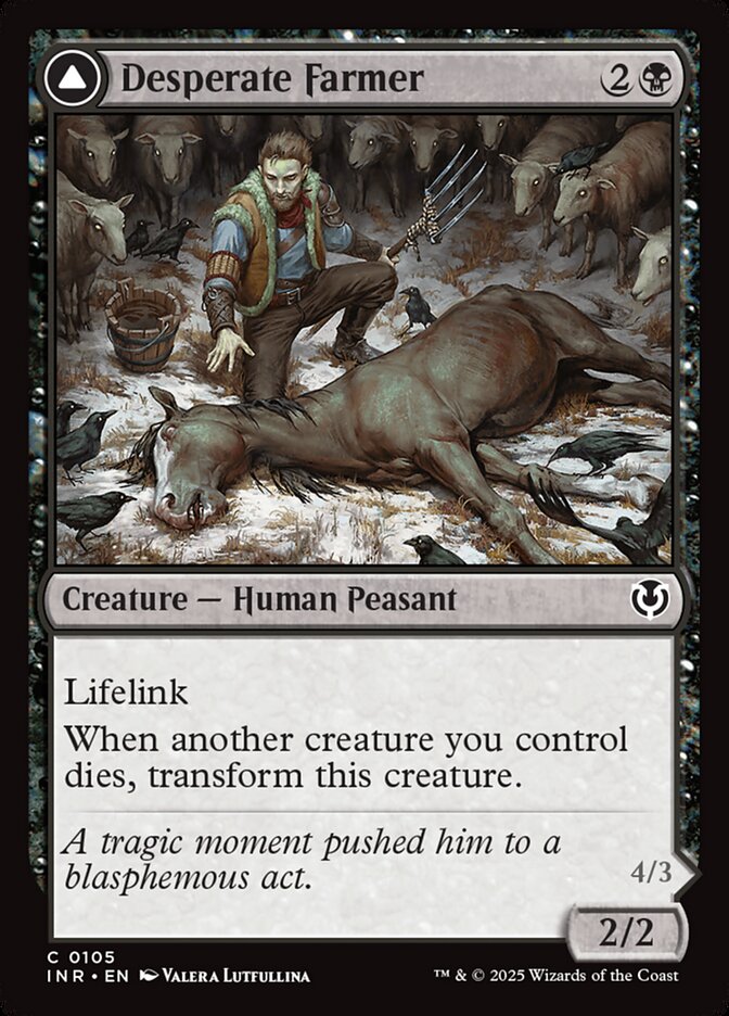 Desperate Farmer // Depraved Harvester 105/287 (Innistrad Remastered) 