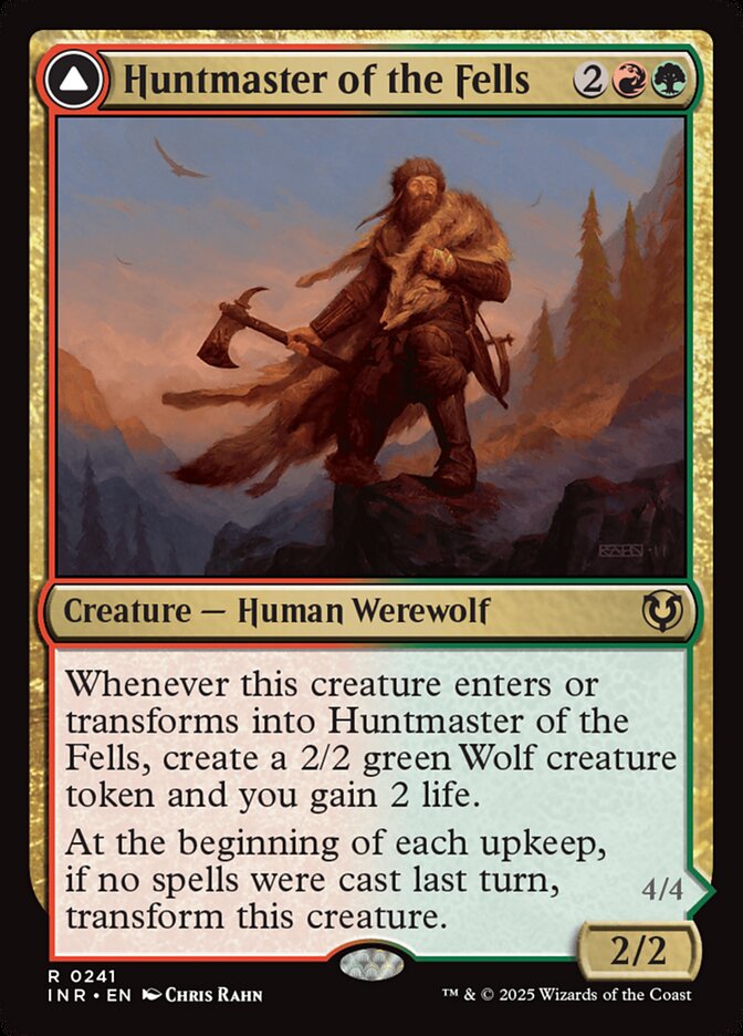 Huntmaster of the Fells // Ravager of the Fells 241/287 (Innistrad Remastered)  - Foil