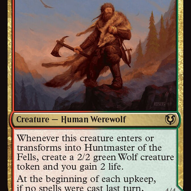 Huntmaster of the Fells // Ravager of the Fells 241/287 (Innistrad Remastered)  - Foil
