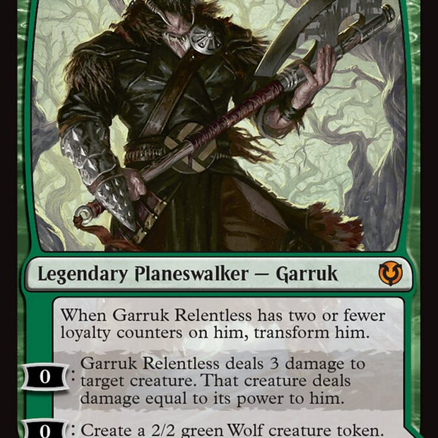 Garruk Relentless // Garruk, the Veil-Cursed 197/287 (Innistrad Remastered)  - Foil