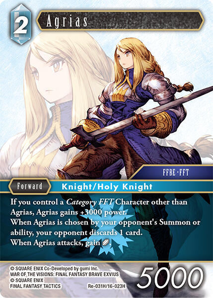 Agrias Re-031H/16-023H (Legacy Collection) 