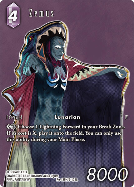 Zemus - Full Art Re-135H/5-108L (Legacy Collection)  - Foil