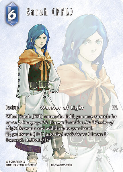 Sarah (FFL) - Full Art Re-157C/12-099R (Legacy Collection)  - Foil