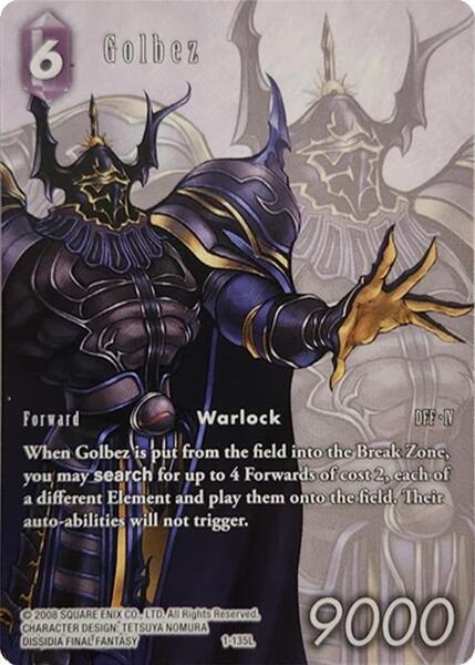Golbez Full Art 1-135L (Deck Exclusive Cards) 