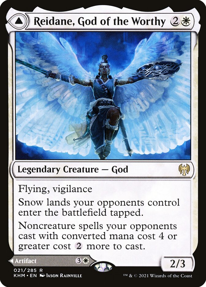 Reidane, God of the Worthy // Valkmira, Protector's Shield 21/285 (Kaldheim) 