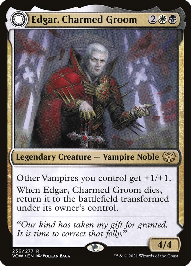 Edgar, Charmed Groom // Edgar Markov's Coffin 236 (Innistrad: Crimson Vow)  - Foil