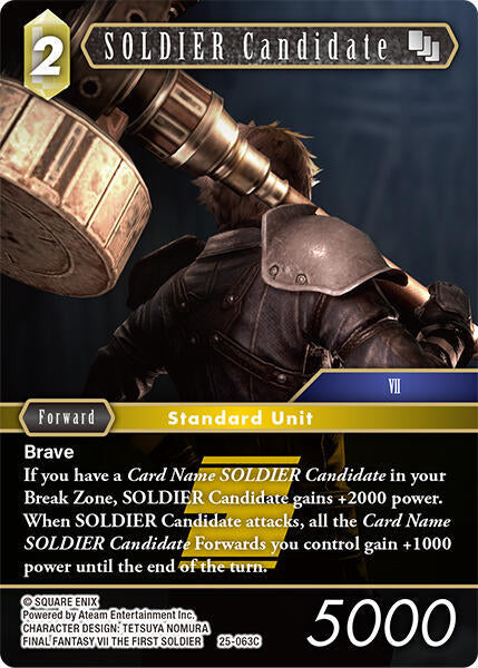 SOLDIER Candidate 25 063C 25-063C (Tears of the Planet)  - Foil