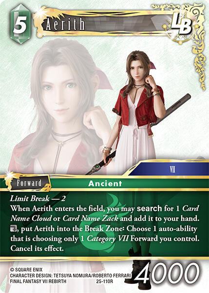 Aerith LB 25-110R (Tears of the Planet)  - Foil