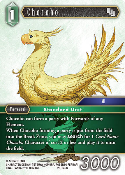 Chocobo 25-045C (Tears of the Planet)  - Foil
