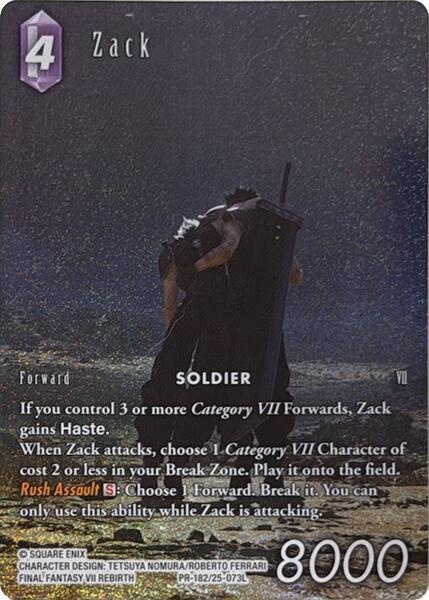 Zack Full Art PR-182/25-073L (Tears of the Planet)  - Foil