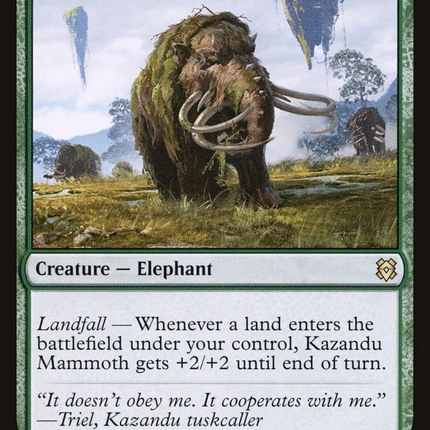 Kazandu Mammoth // Kazandu Valley 189 (Zendikar Rising) 