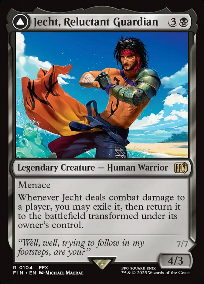 Jecht, Reluctant Guardian // Braska's Final Aeon 104/309 (FINAL FANTASY)  - Foil