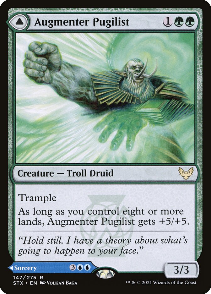 Augmenter Pugilist // Echoing Equation 147 (Strixhaven: School of Mages)  - Foil