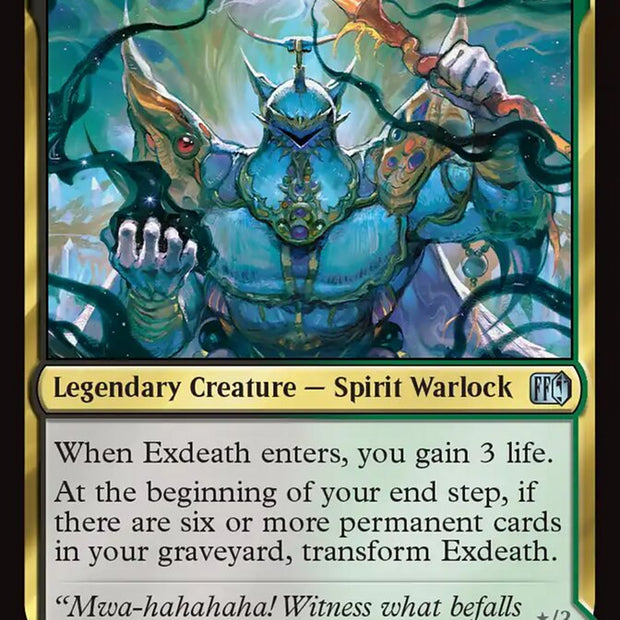 Exdeath, Void Warlock // Neo Exdeath, Dimension's End 220/309 (FINAL FANTASY)  - Foil