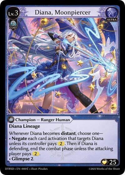 Diana, Moonpiercer 8 (Distorted Reflections Starter Decks) 
