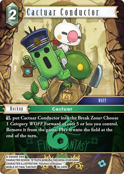Cactuar Conductor 26-049R (Gunslinger in the Abyss)  - Foil