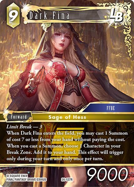Dark Fina 26-127R (Gunslinger in the Abyss)  - Foil