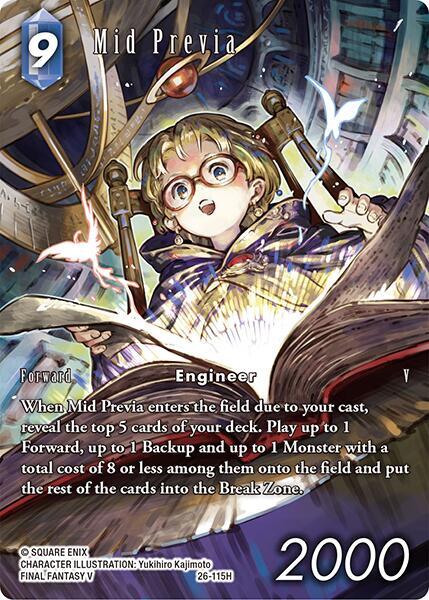 Mid Previa Full Art 26-115H (Gunslinger in the Abyss)  - Foil