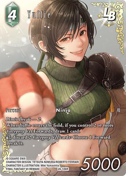 Yuffie LB Full Art 26-126R (Gunslinger in the Abyss)  - Foil