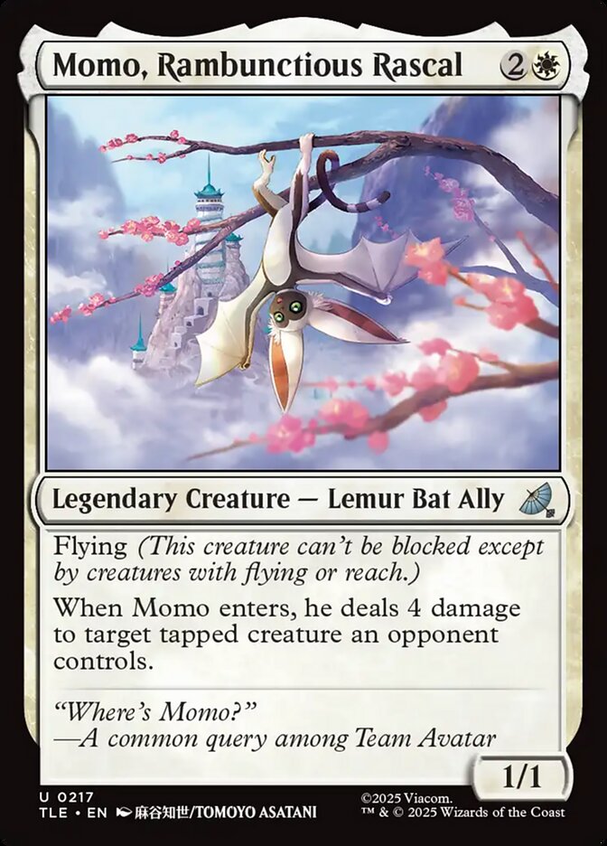 Momo, Rambunctious Rascal 217 (Avatar: The Last Airbender: Eternal-Legal)  - Foil