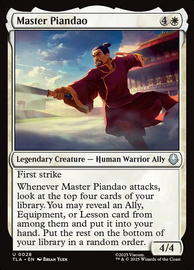 Master Piandao 28/286 (Avatar: The Last Airbender)  - Foil