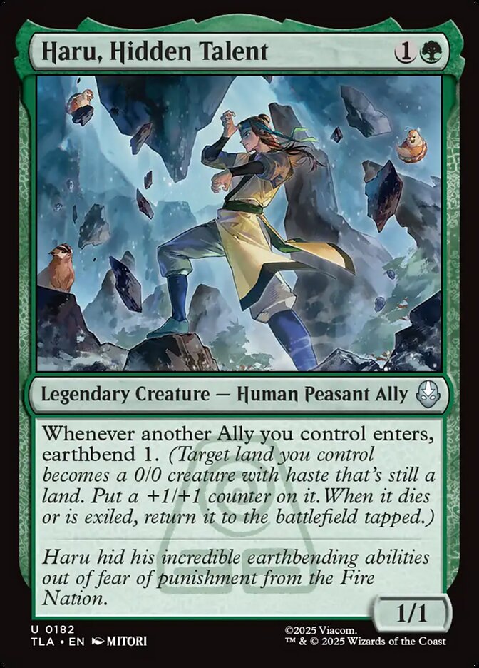 Haru, Hidden Talent 182/286 (Avatar: The Last Airbender)  - Foil