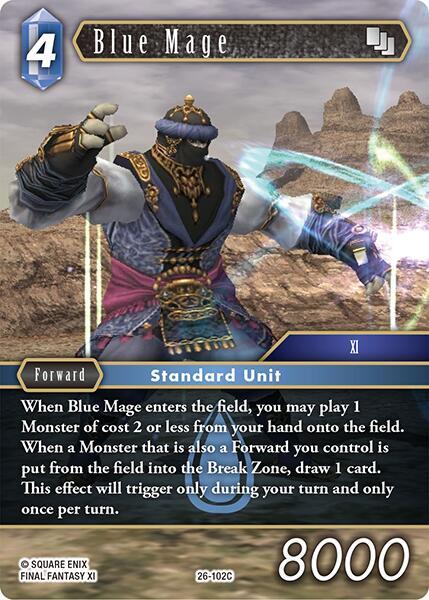 Blue Mage 26-102C (Gunslinger in the Abyss)  - Foil